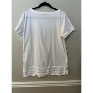Elegant White Short Sleeve Women's Tee
